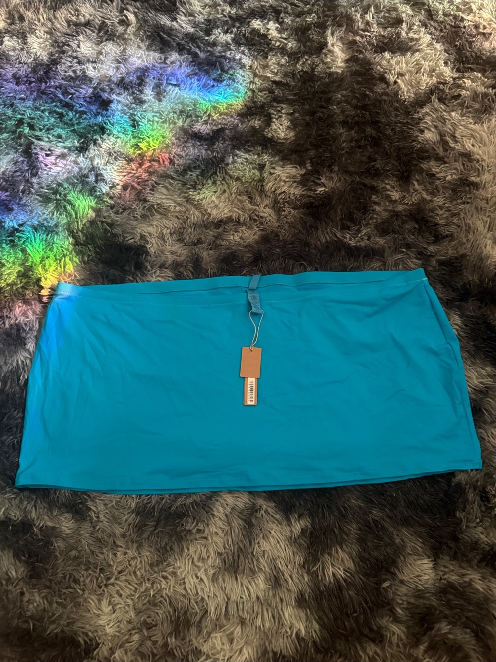 SKIMS Swim Micro Mini Skirt Color: Turquoise